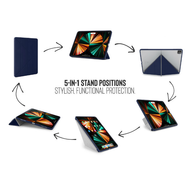 Funda Origami iPad Pro 12,9" 2021 5ª gen con 5 posiciones diferentes